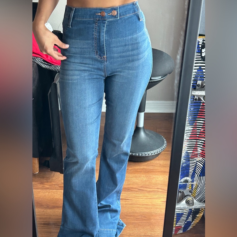 Fashion Nova Denim Flare Jeans